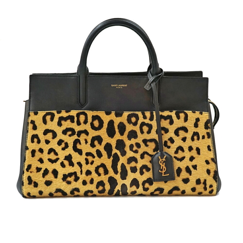 Saint Laurent Yves Cabas Rive Gauche Leopard - image 1